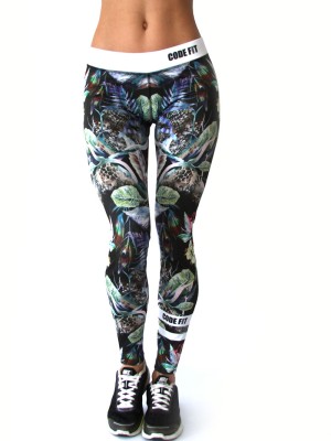 Colanți sport de damă Tropical Jungle