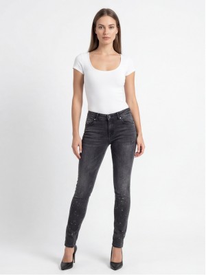 Dark Grey Skinny Jeans FashionTV