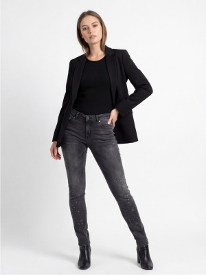 Dark Grey Skinny Jeans FashionTV