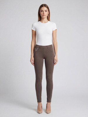 Women's Stretch Leggings FashionTV – Brown