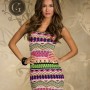 Rochie scurtă de vară Zig-Zag