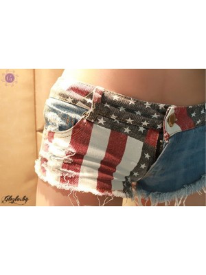 Women's jeans short America