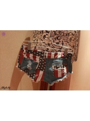 Women's jeans short America