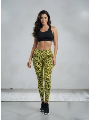 Дамски фитнес клин Lime Leopard